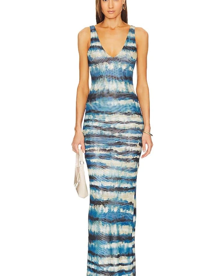 Ronny Kobo Vibrant Tie-Dye Maxi Dress - Image 1