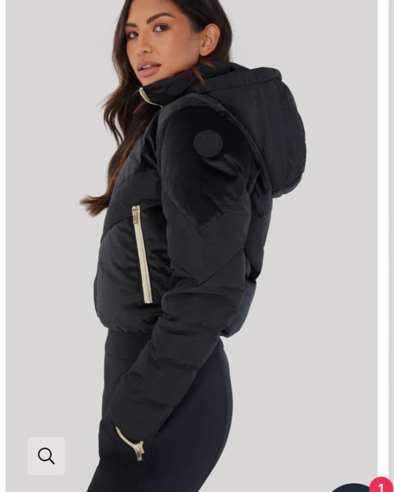 My Sunday Ski Velour Black Ski Suit - Image 3