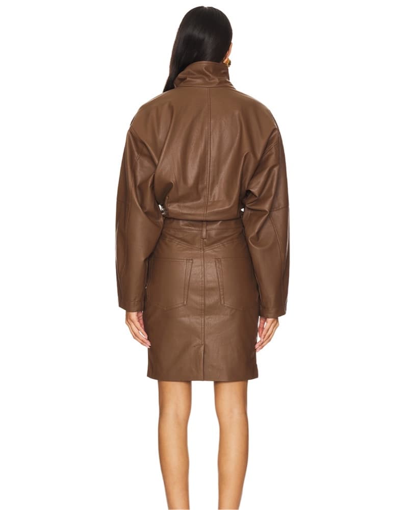 Ronny Kobo Regan Dress Brown - Image 3
