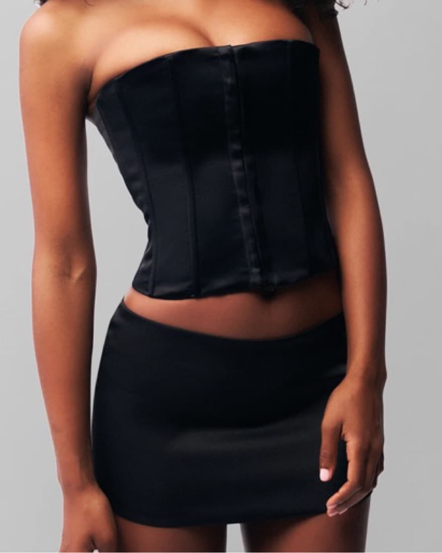 Danielle Guizo Satin Miniskirt - Image 2
