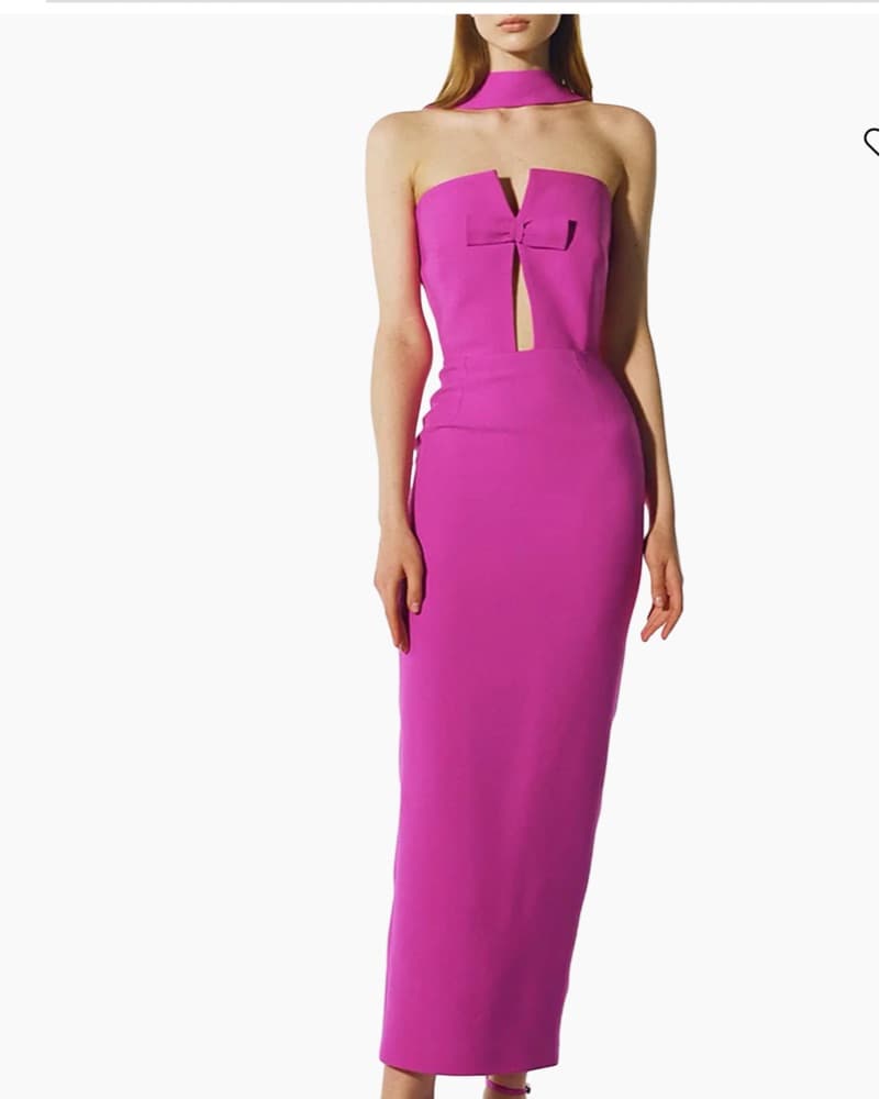 Holly Crepe Strapless Maxi Dress - Image 1