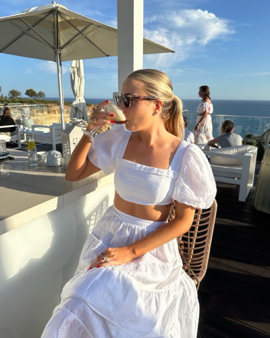 White Linen Two Piece (Dissh) - Image 1