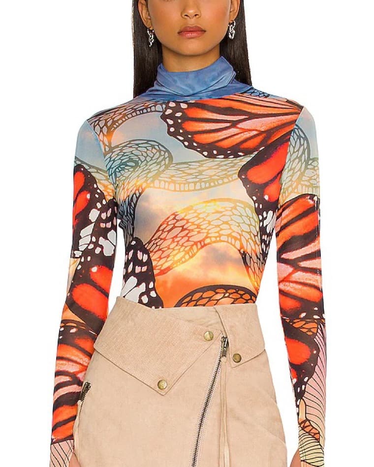 AFRM Butterfly Mesh Top - Image 3