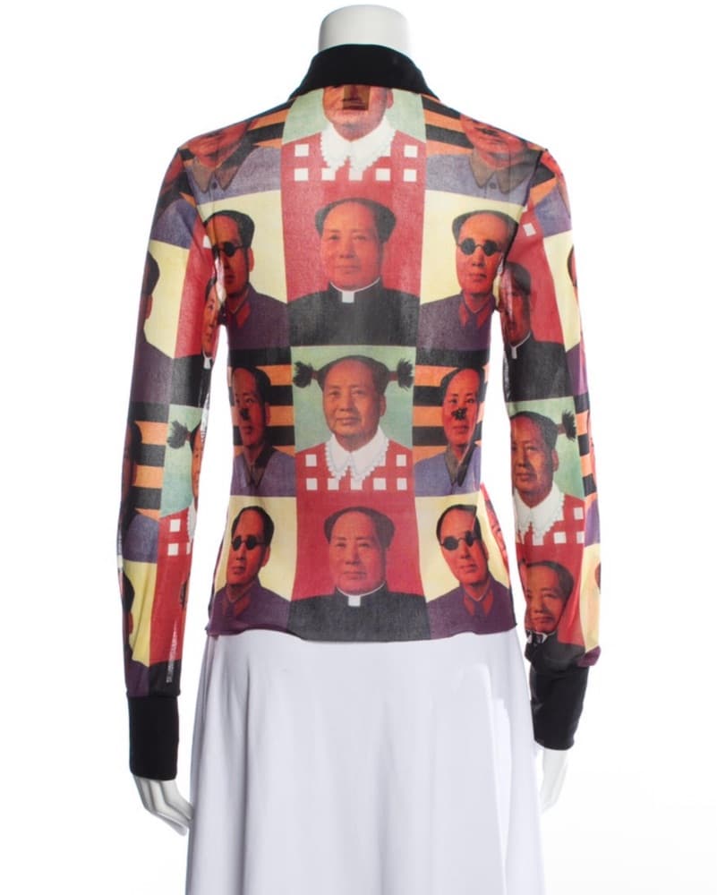 Mao Graphic Mesh Vivienne Tam Top - Image 2
