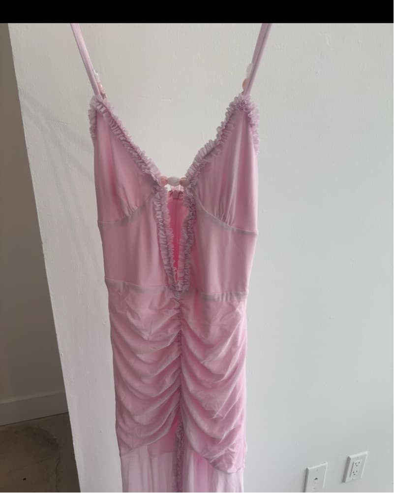 Runaway The Label Pink Kiata Maxi Dress - Image 4