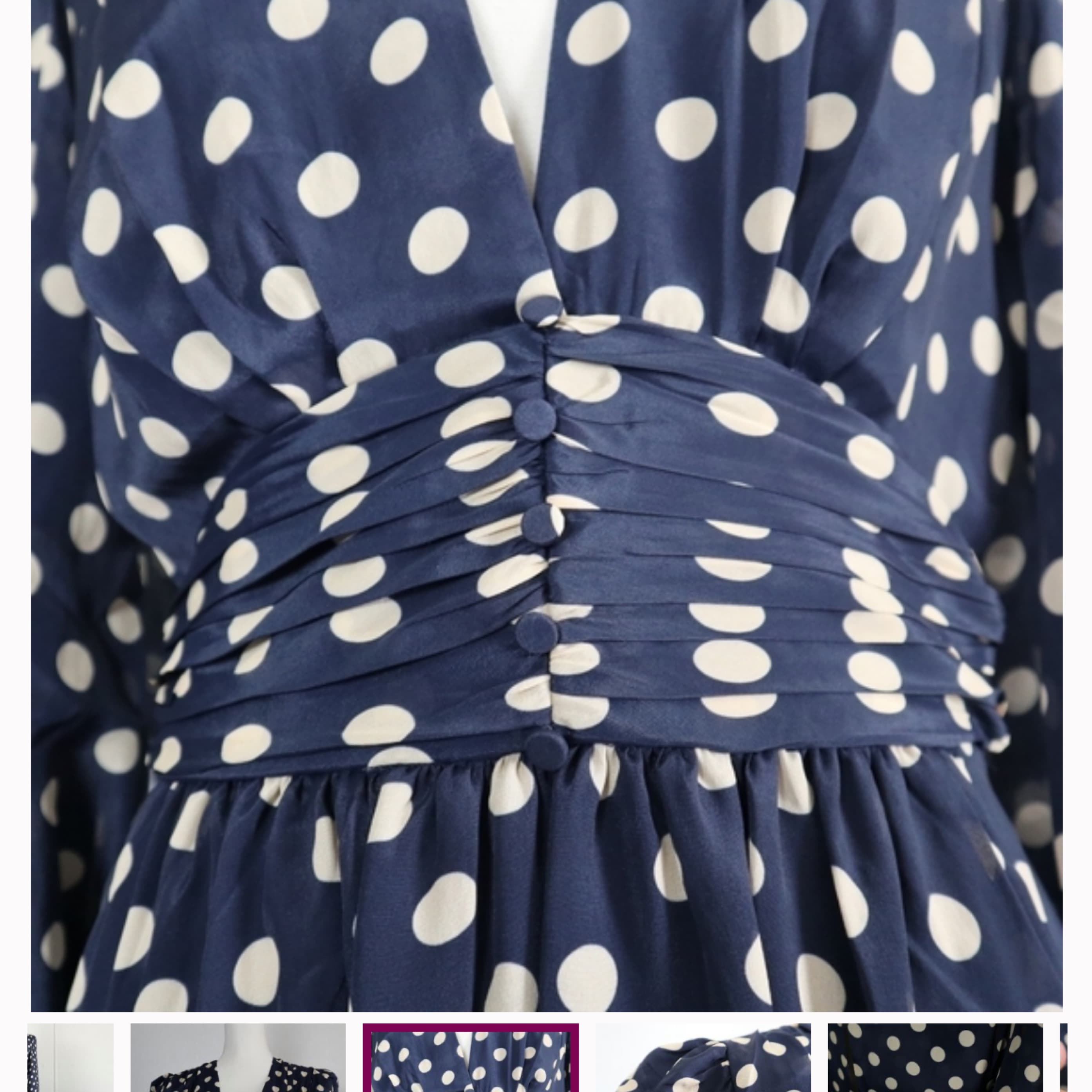 Ronny Kobo Polka Dot Dress - Image 3