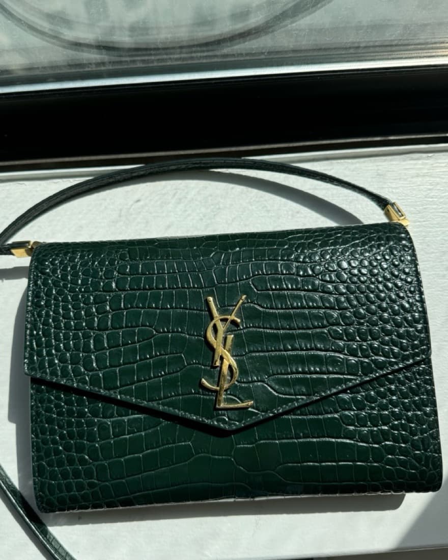 YSL Croc Envelope Bag  - Image 3