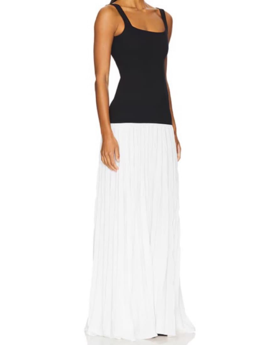White & Black Drop Waist Dresso - Image 3