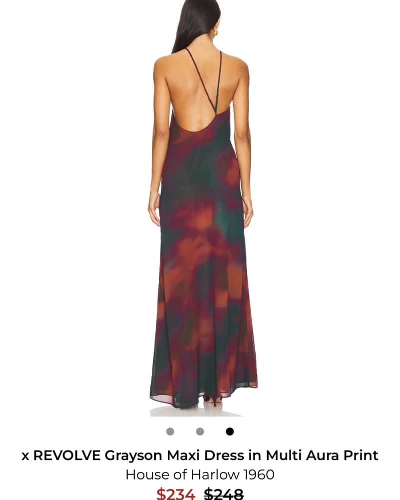 House Of Harlow Maxi Dress - Maroon /Red - Image 3