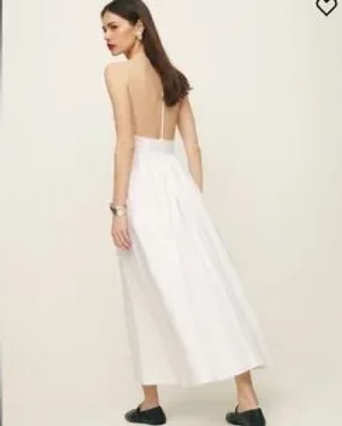 Reformation White Linen Halter  - Image 3