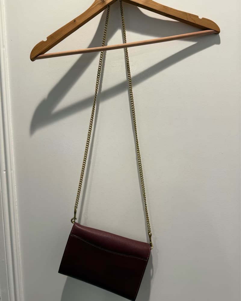 Coach Burgundy Crossbody Bag - Image 2