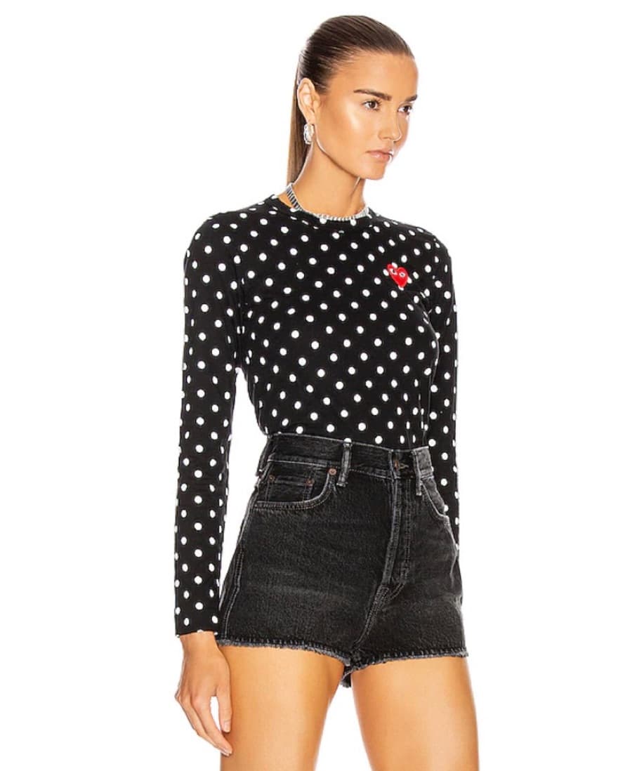 COMME DES GARCONS PLAY Polka Dot Tee - Image 2