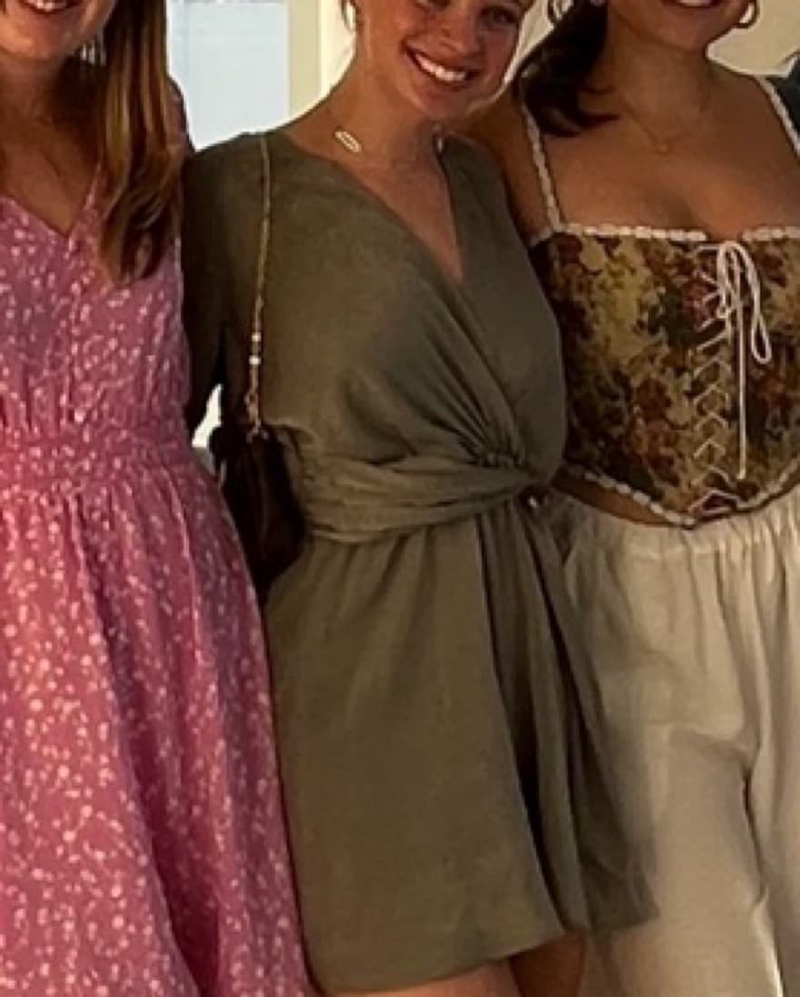 Zara Green Satin Romper - Image 4