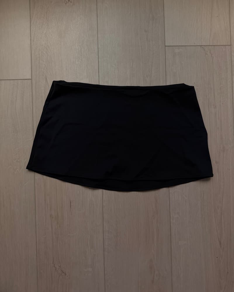 Guizio Micro Mini Stretch Skirt Black - Image 2
