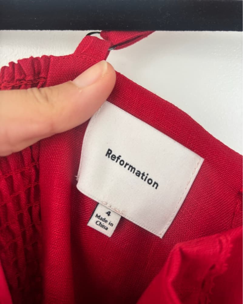 Reformation Vibrant Red Maxi Dress Reformation - Image 2