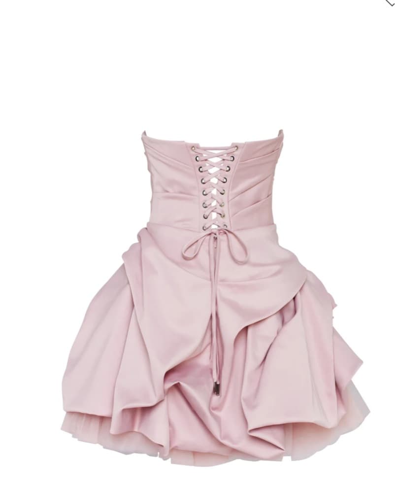 Rosette Mink Dress In Misty Rose  - Image 3
