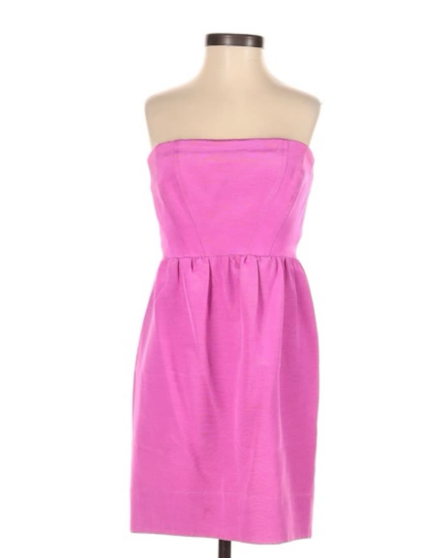Strapless Pink Dress - Image 1