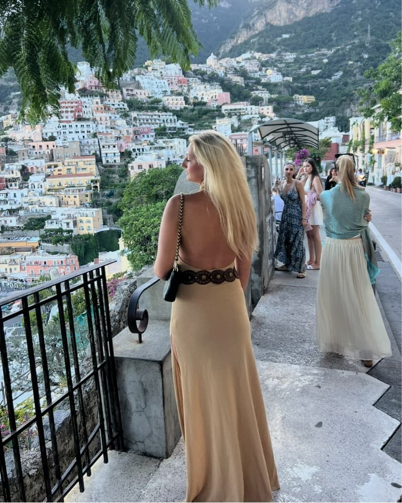 House Of CB Selia Gold Knit Maxi - Image 2