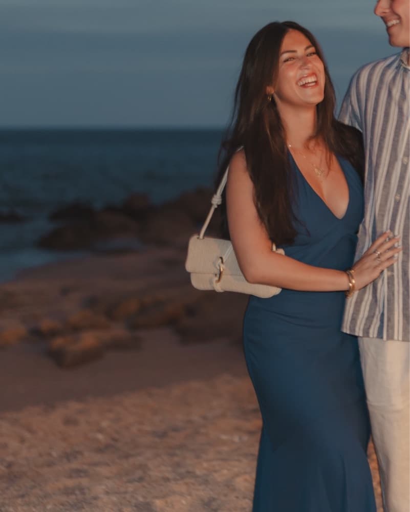 Scarf Tie Navy Maxi Dress - Image 3