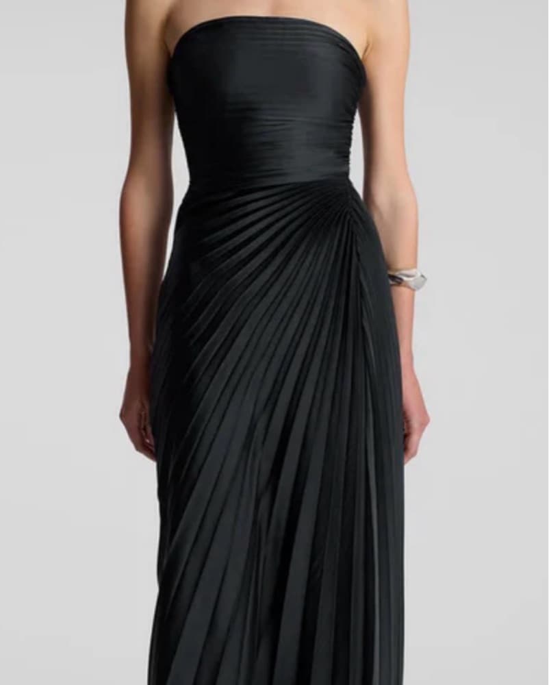 ALC Bianca Strapless Pleated Maxi Dress - Image 1