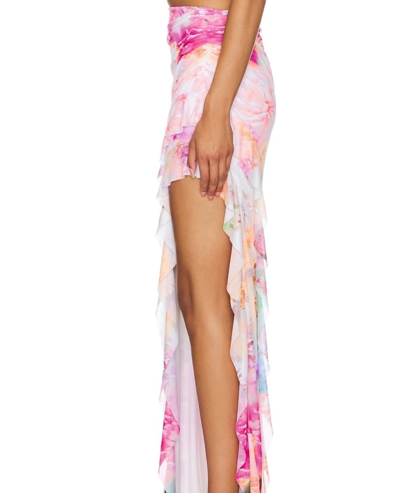 AFRM Sal Skirt in Falling Petals - Image 3