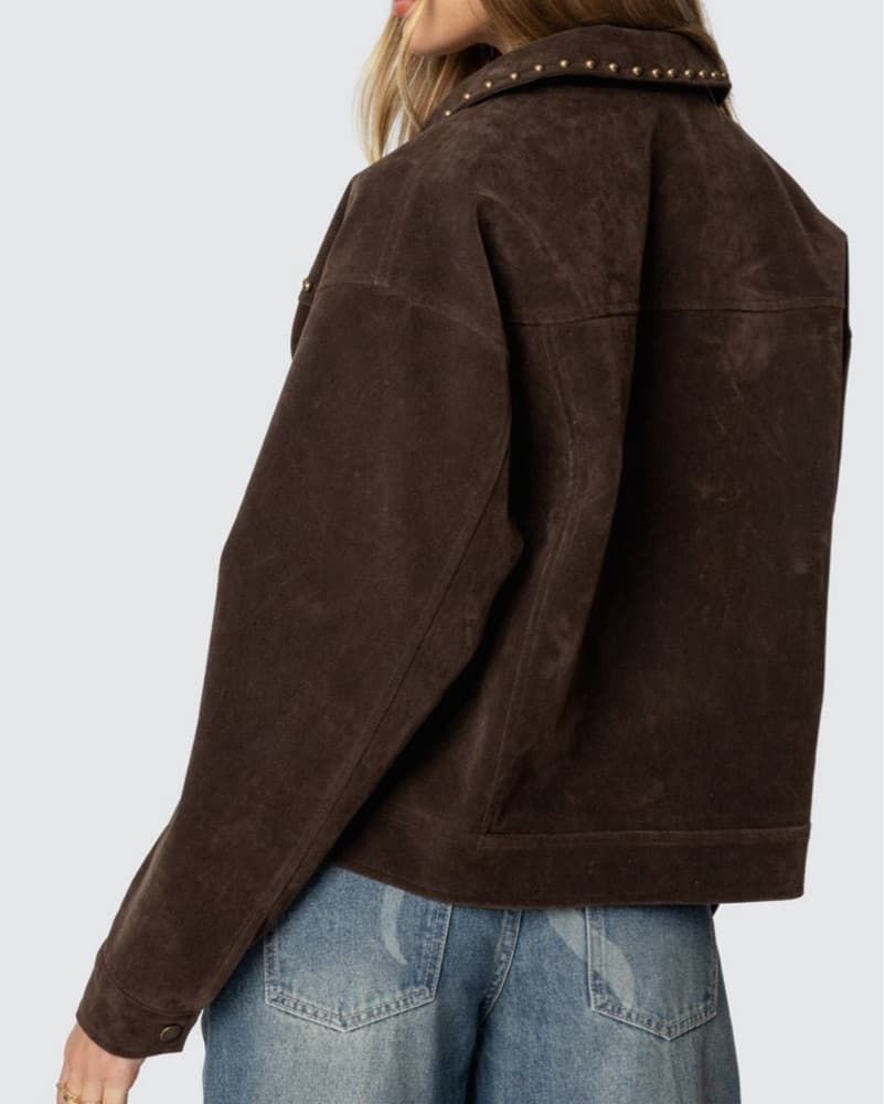 Brown Studded Jacket  - Image 3