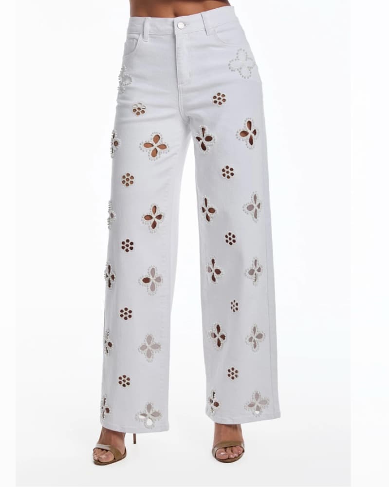 The Noli Shop Kaia Pearl High Rise Jean - Image 1