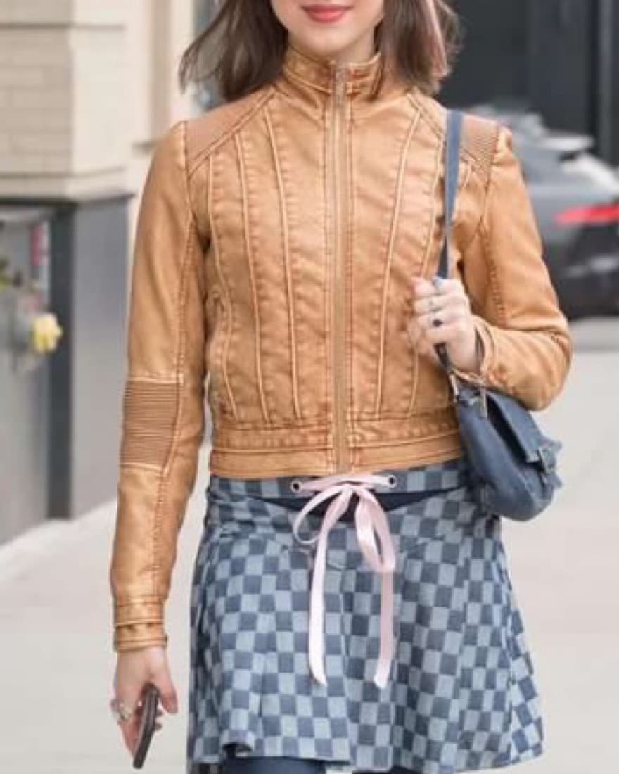 Brown Moto Jacket - Image 1