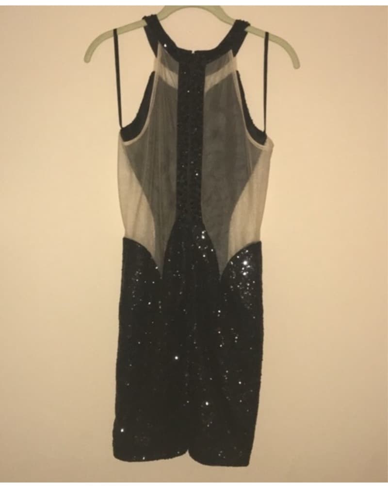 Sequin and Mesh Party Dress - Image 2
