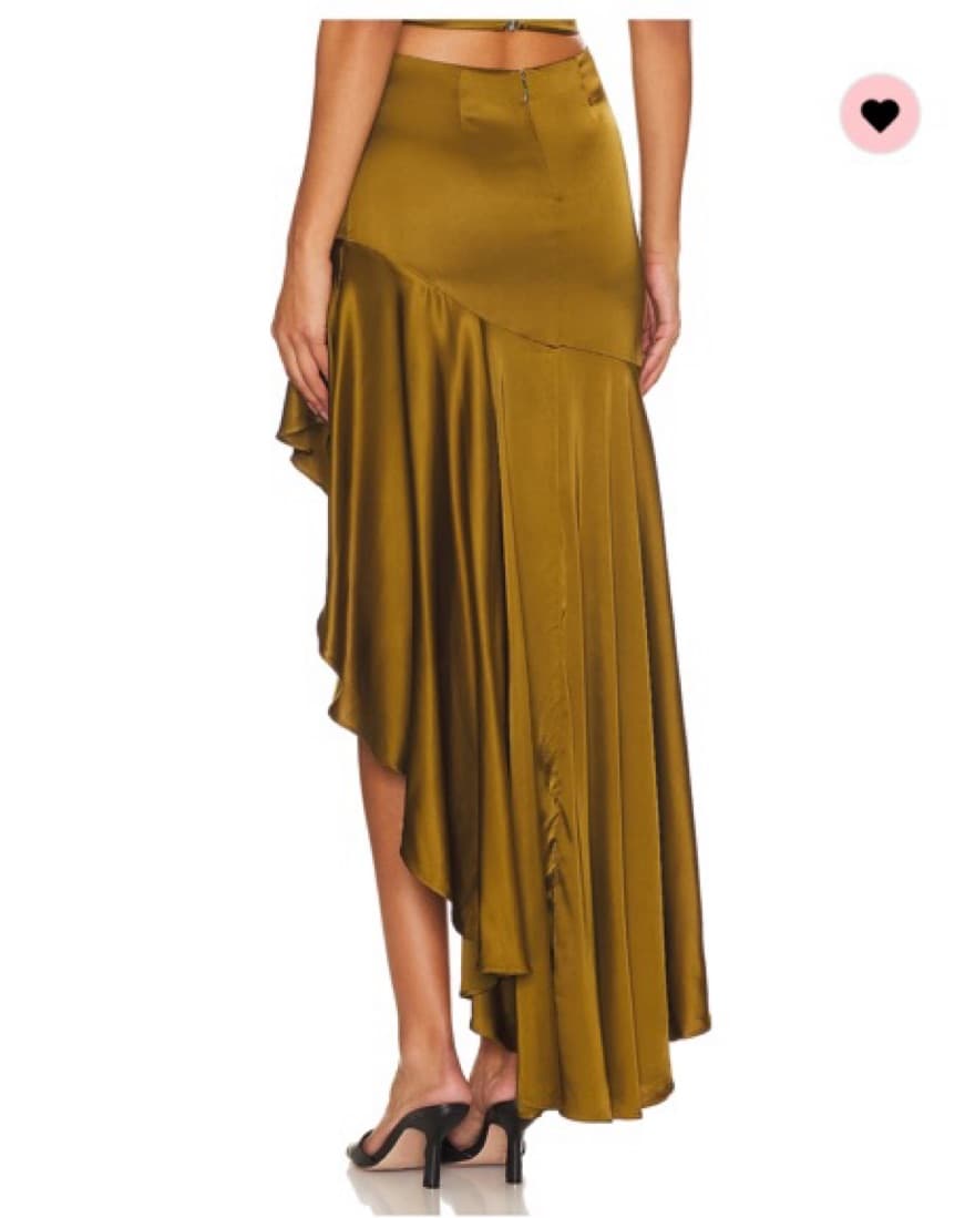 NBD Corset Maxi Skirt Set Olive Green - Image 4