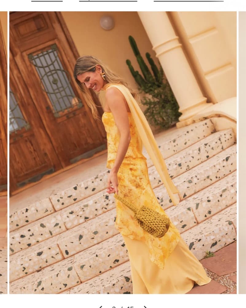 THE ARE Yellow Floral Maxi Dress - Image 3