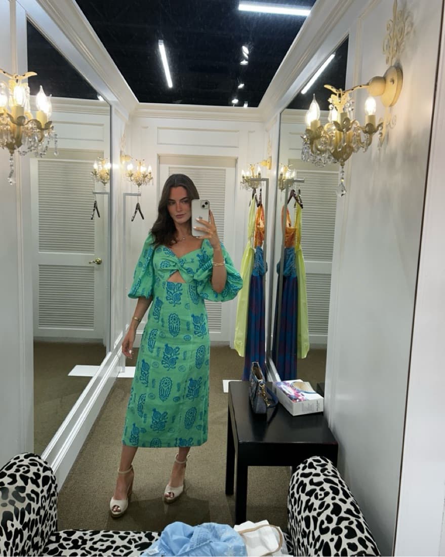 Rhode Noa Dress Linen Midi - Image 2