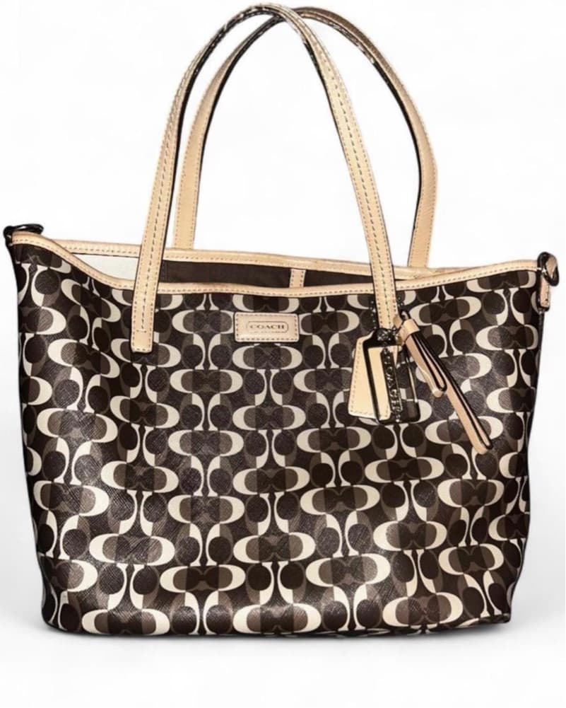COACH park metro “C” monogram mini tote  - Image 5