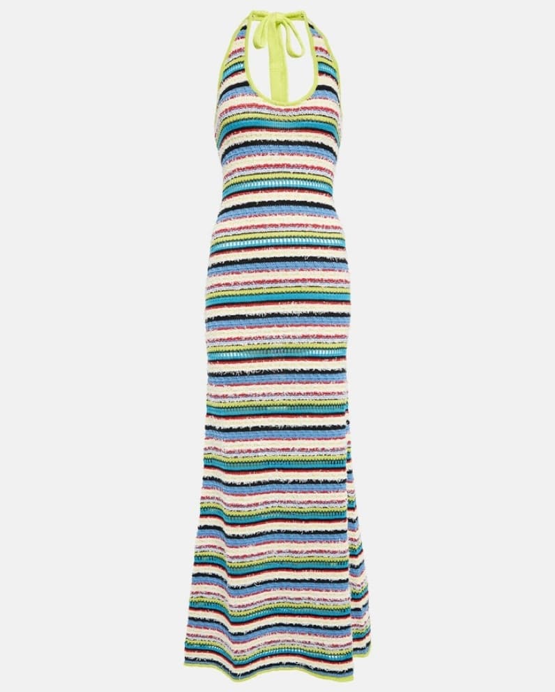 Staud Annabella crochet maxi dress - Image 1