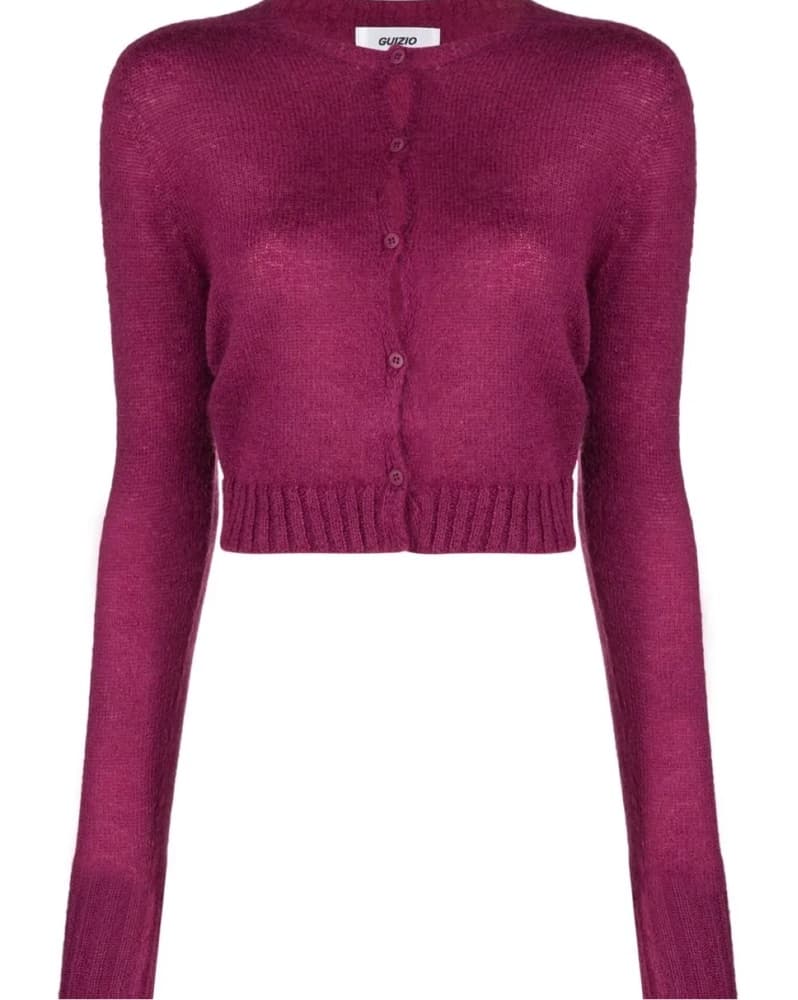 Guizio Mohair Shrunken Cardigan  - Image 2