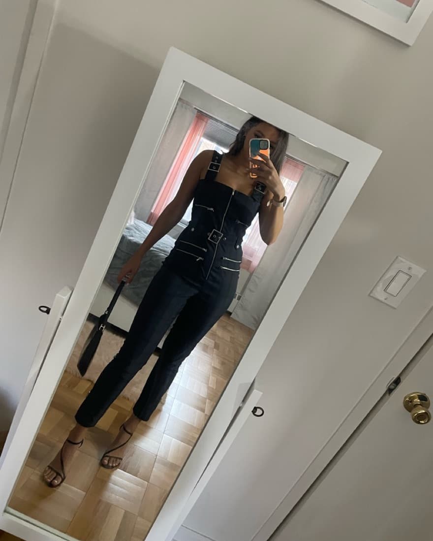 Weworewhat Moto Plaid Overalls - Image 3