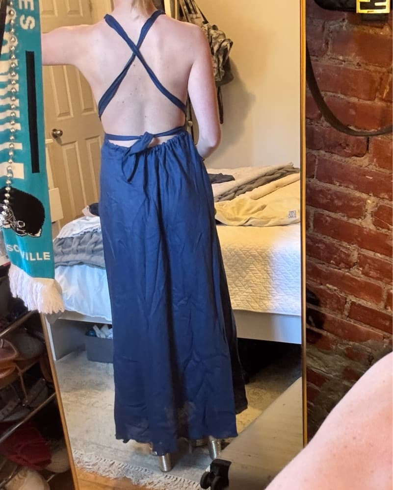 Linen Maxi Dress - Image 3