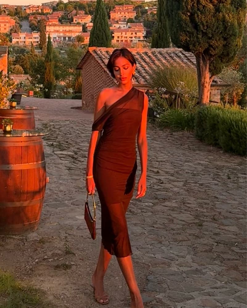 Reformation Adrielle Knit Midi Dress  - Image 1