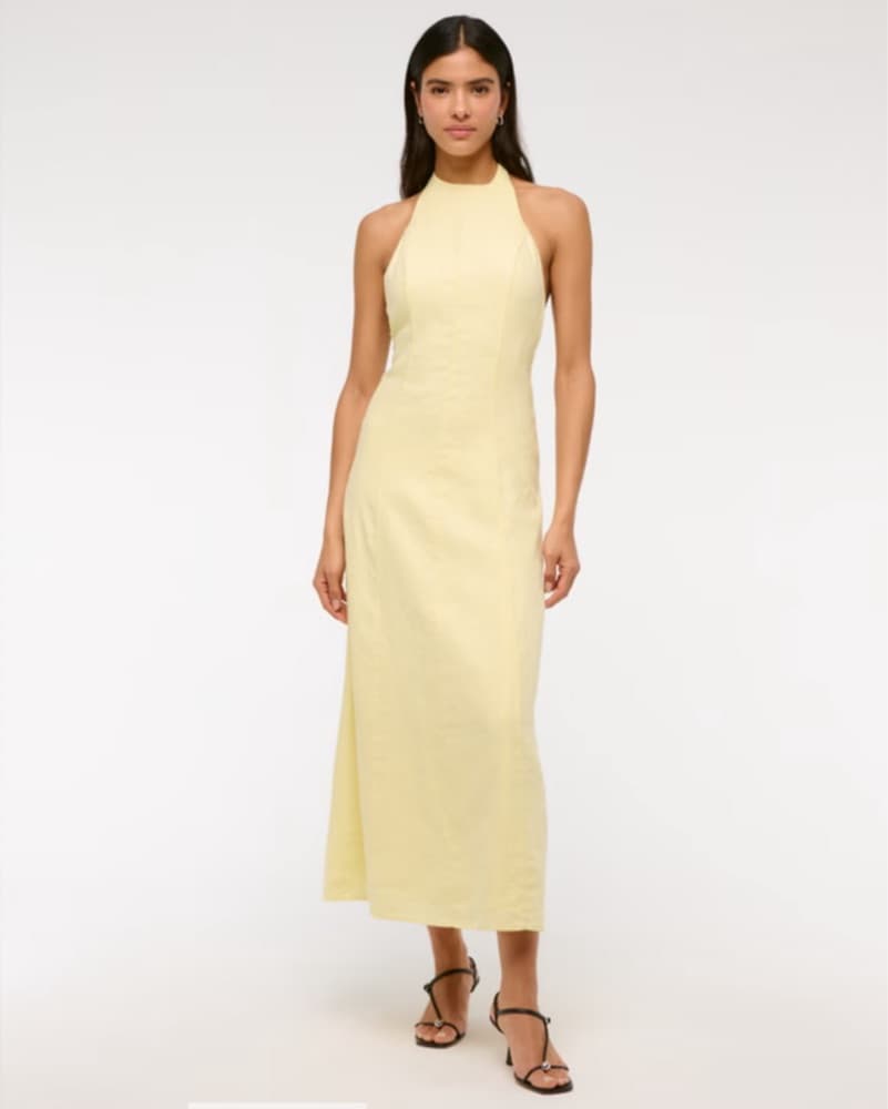 Abercrombie Premium Linen High-Neck Maxi - Image 2