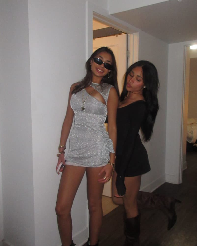 Sparkly silver mini dress - Image 2