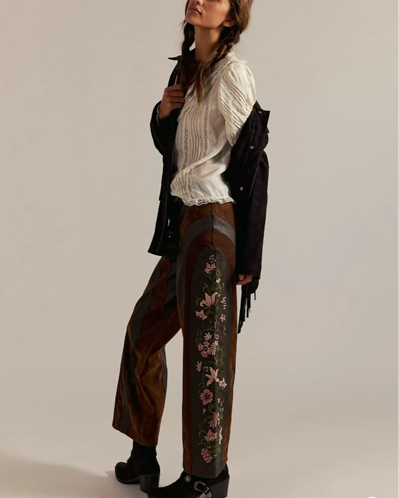 We The Free Belle Embroidered Vegan Pant - Image 3