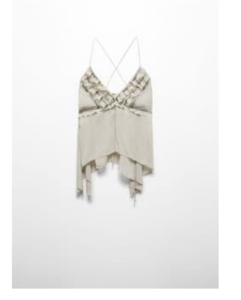 Mango Ruffle Bead Top  - Image 3