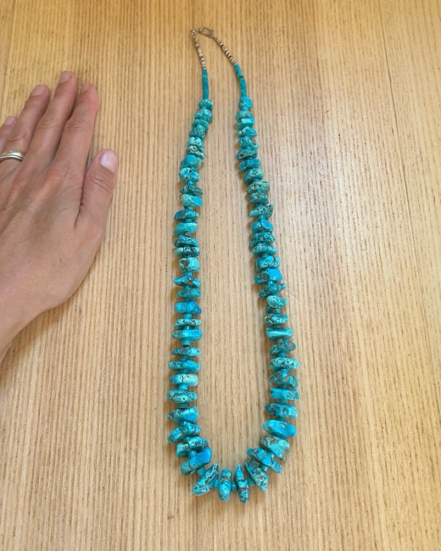 Genuine Navajo Turquoise Necklace - Image 2