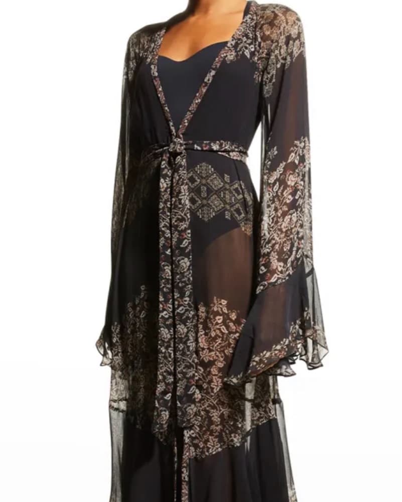Rococo Sand Sheer Robe - Image 1