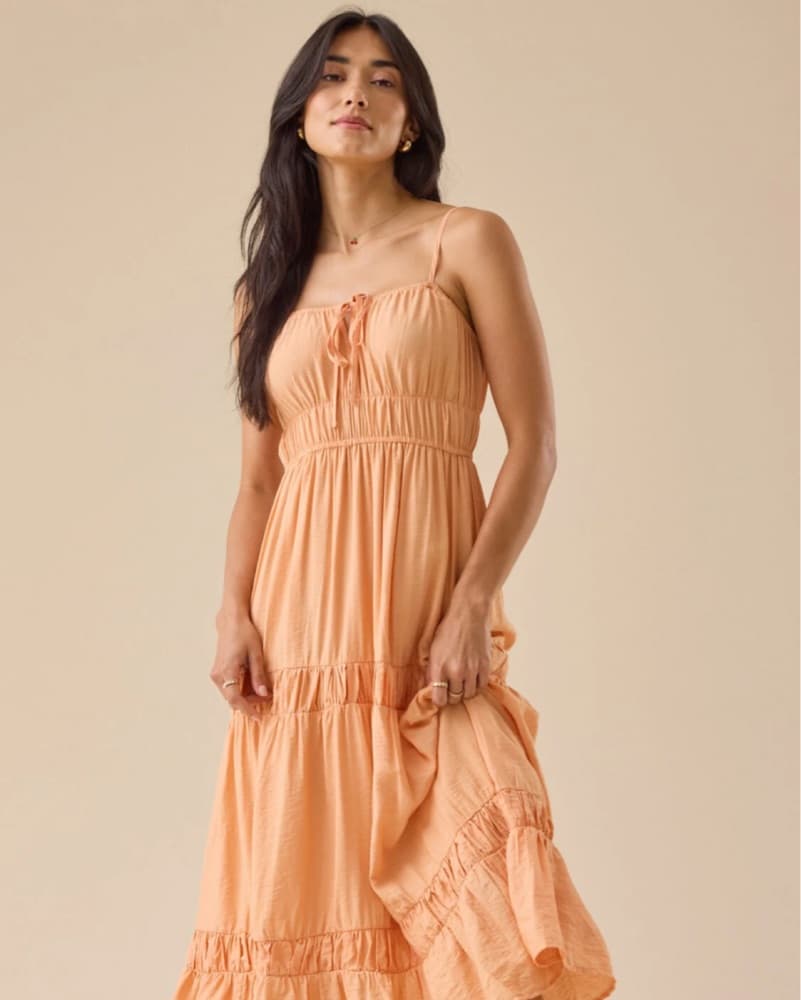 Altar'd State Flowy Apricot Dress - Image 1