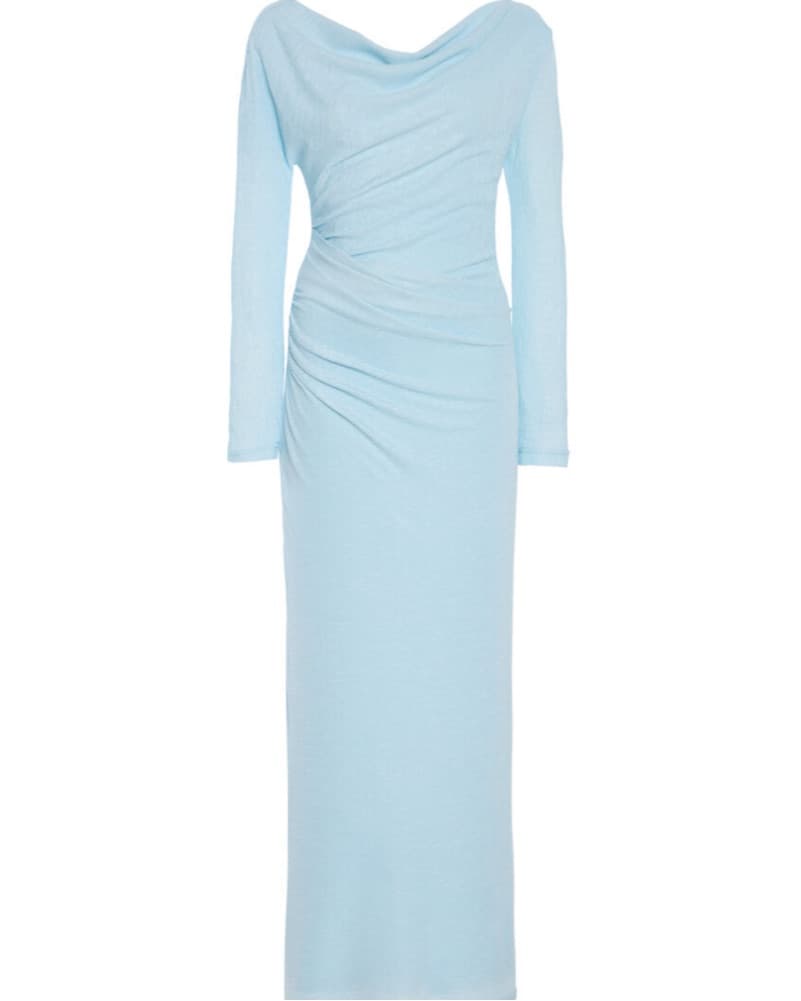 Lex Draped Jersey Maxi Dress - Image 4