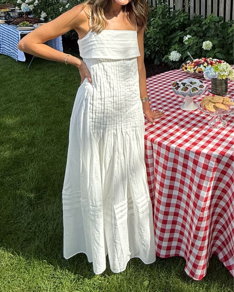 White Staud Dress - Image 2