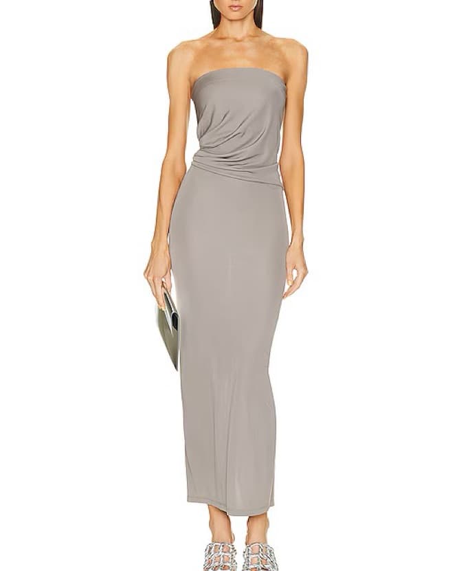 Christopher Esber Strapless Ruched Dress - Image 2