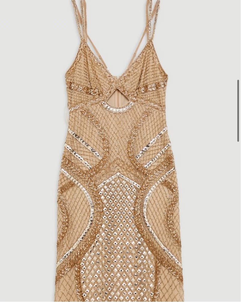 Embellished Cut Out Maxi Dress - Image 3