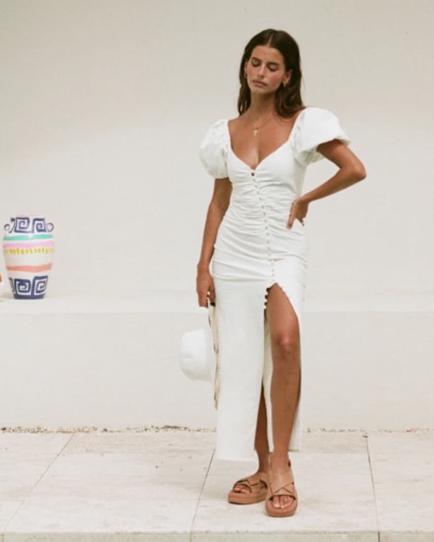 Sabo Skirt Neyla Button Midi Dress  - Image 1